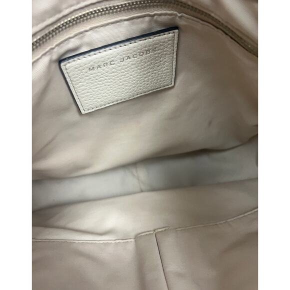 Marc Jacobs Gotham City Hobo Shoulder Bag Beige 100% Cow Leather - Picture 7 of 14